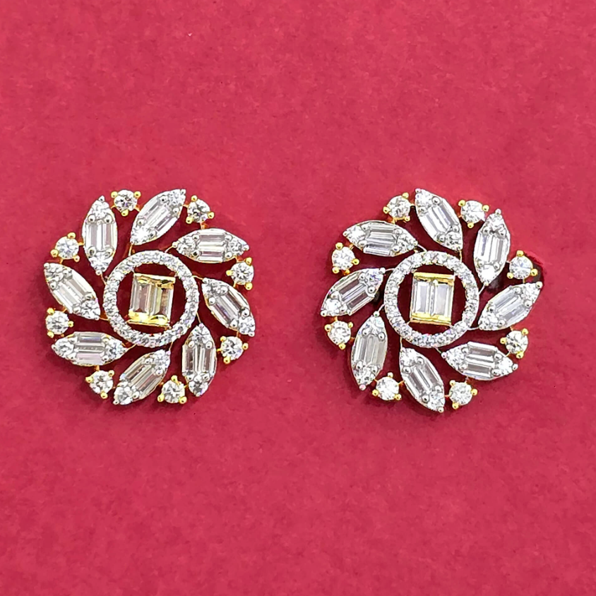 Radiant Petal Spiral Stud Earrings