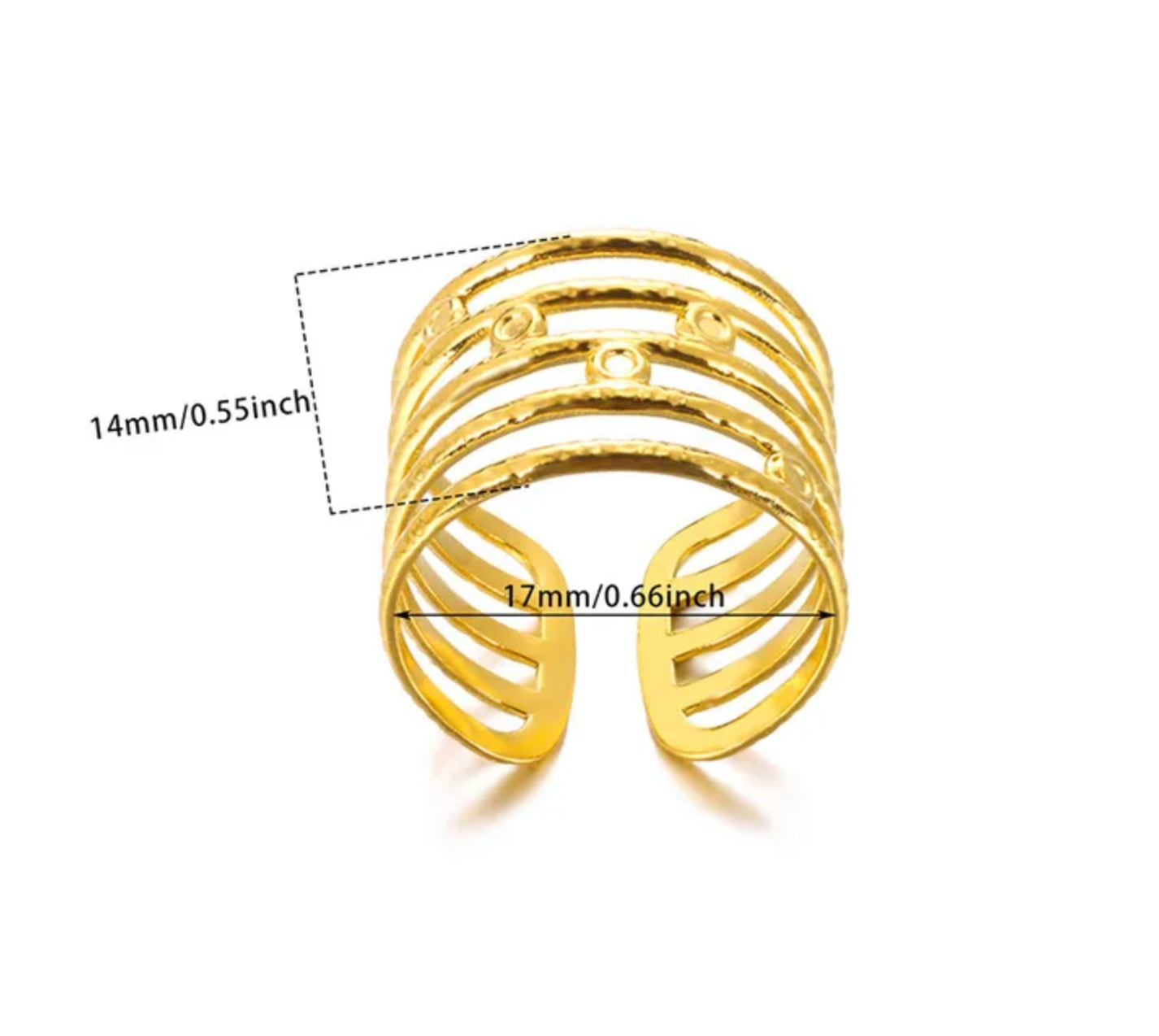 Radiant Spiral Ring
