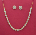 Round Cluster Link Necklace Set