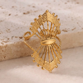 Art Deco Fan Ring