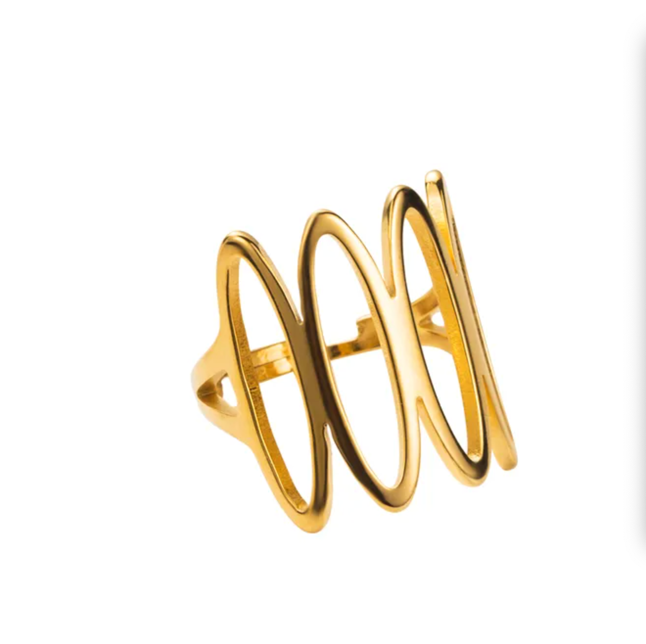 Modern Contour Ring