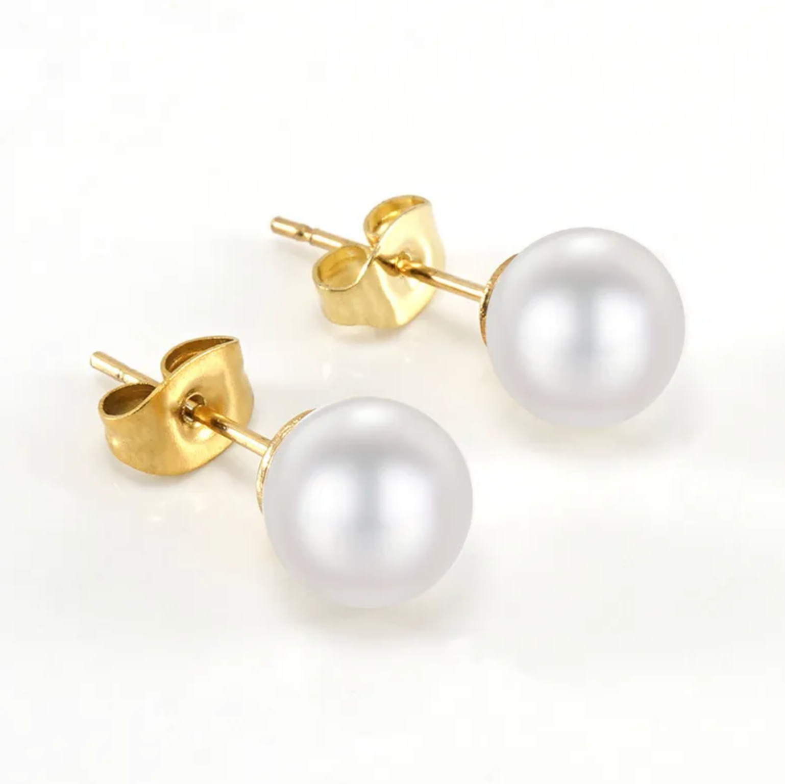 Single Pearl Studs