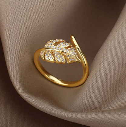 Golden Palm Ring
