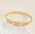 Gold Plated Spiral Bracelet