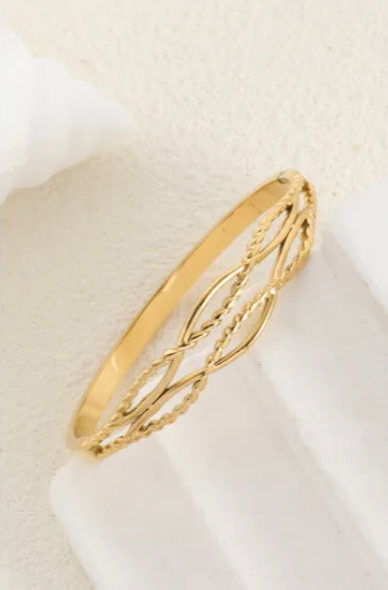 Gold Plated Spiral Bracelet