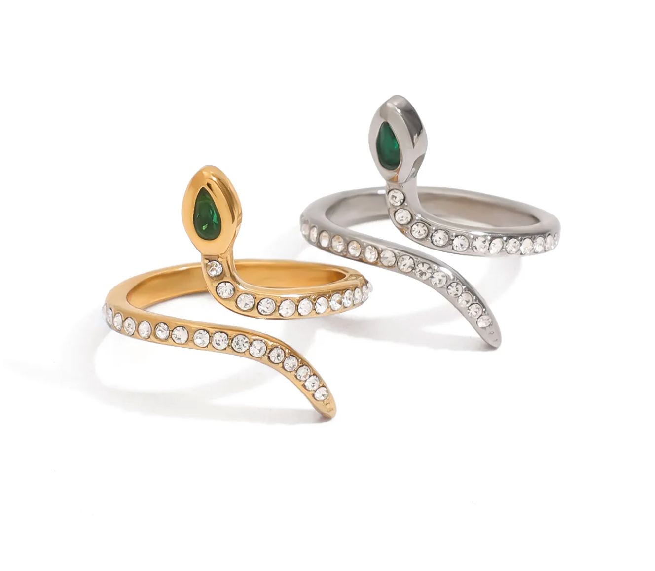 Emerald-Eyed Cobra Ring