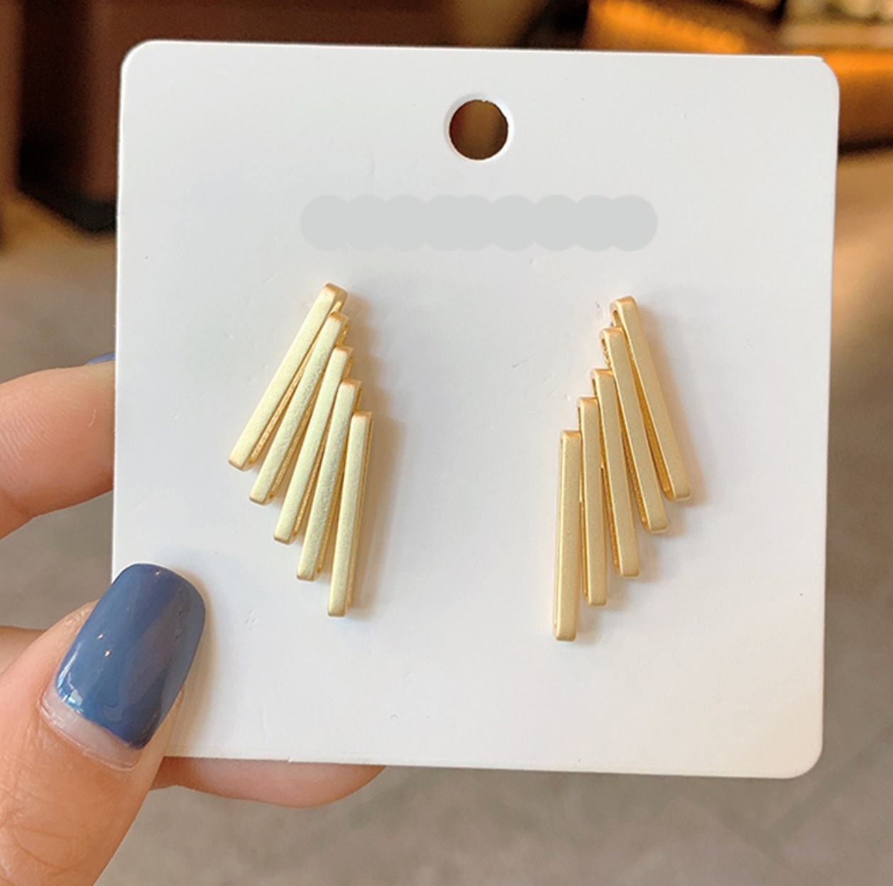 Geometric Ray Stud Earrings