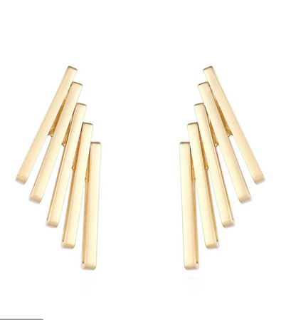 Geometric Ray Stud Earrings