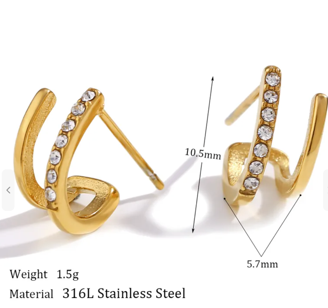 Two-Piece Illusion Studs