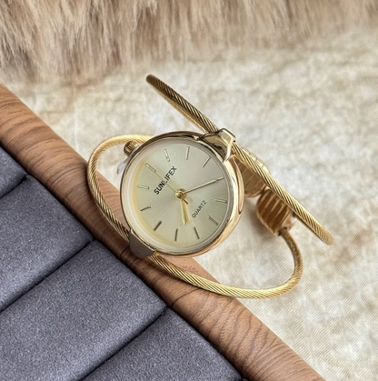 Serene Gold Wire-Wrap Watch