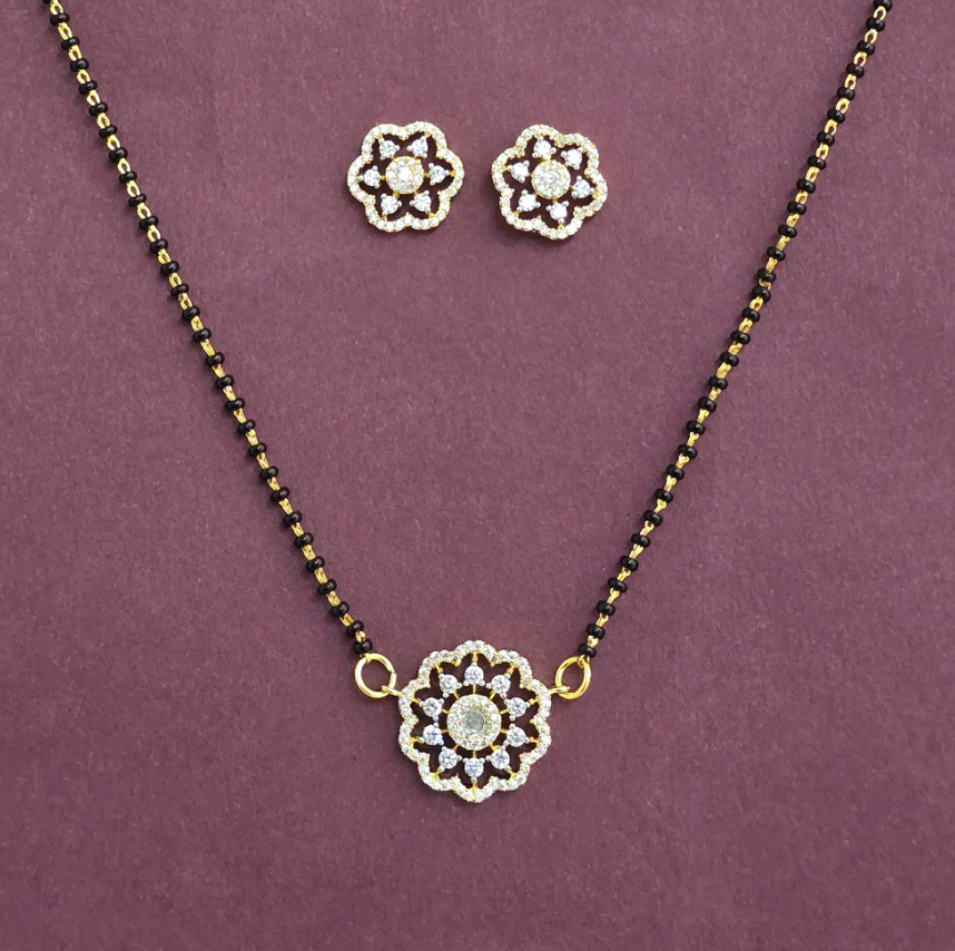 Floral Medallion Mangalsutra Set