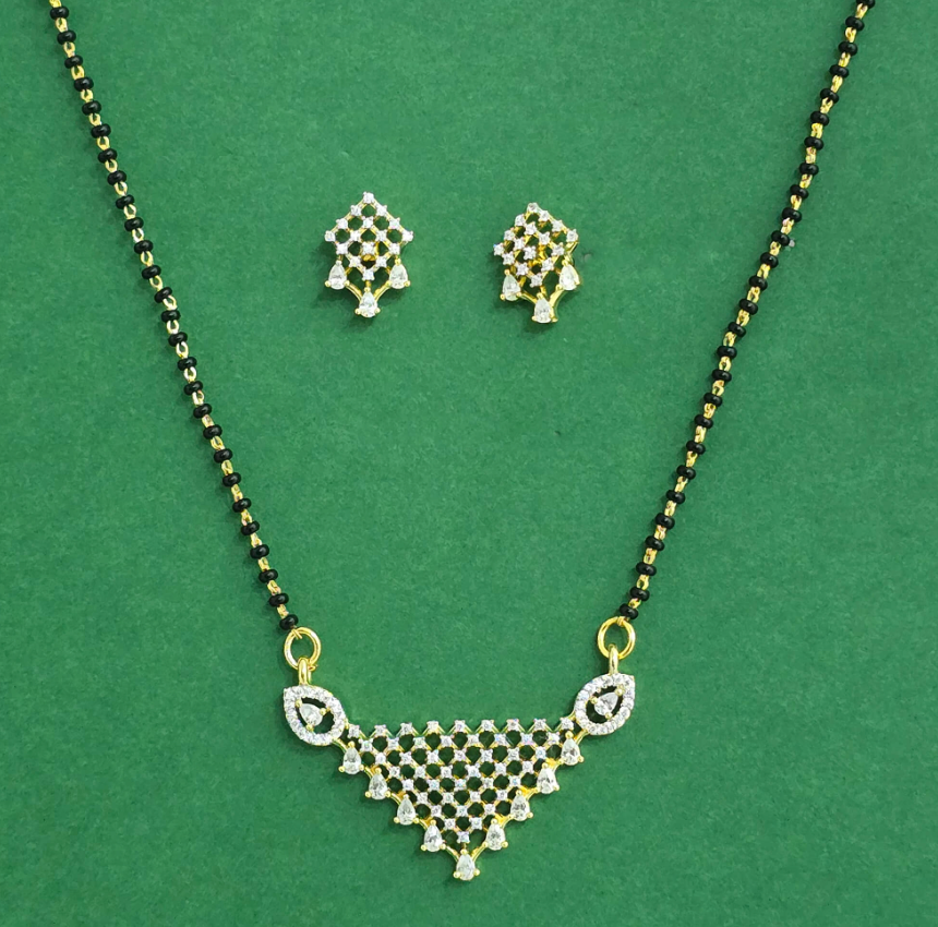 Regal Mesh Triangle Mangalsutra Set