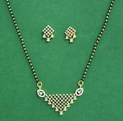 Regal Mesh Triangle Mangalsutra Set