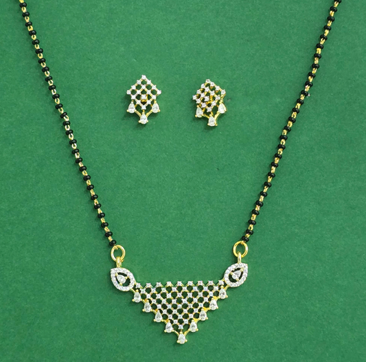 Regal Mesh Triangle Mangalsutra Set