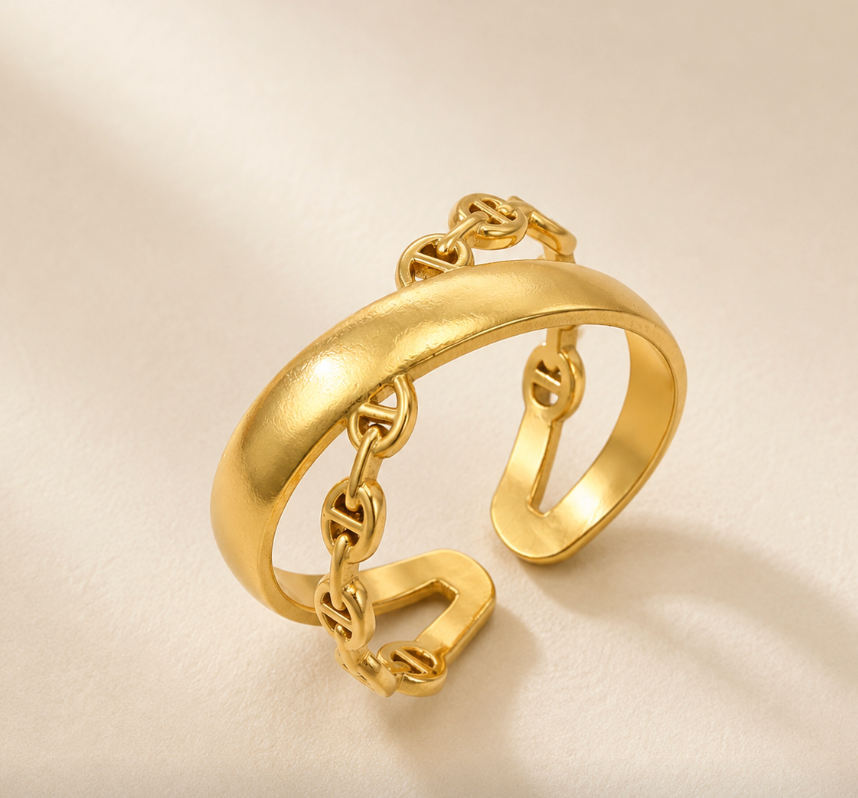 Bound Bold open ring