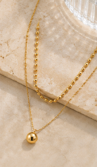 Elysian Layers Gold Necklace