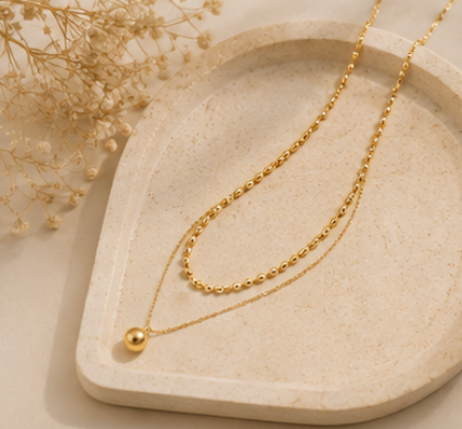 Elysian Layers Gold Necklace