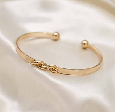 Infinity Wave Cuff Bracelet