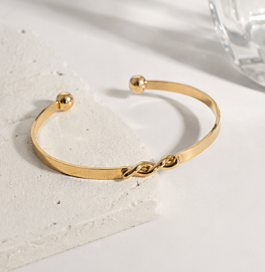 Infinity Wave Cuff Bracelet