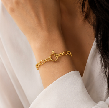Versatile Gold Plated Chain Bracelet