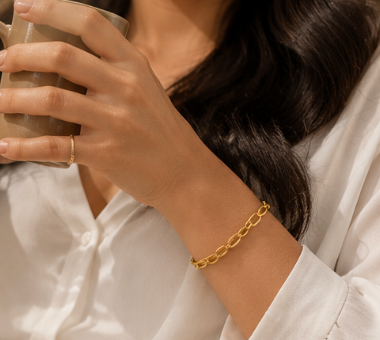 Versatile Gold Plated Chain Bracelet