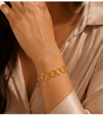 Golden Orbit Cuff