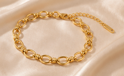 Golden Knot Chain Bracelet