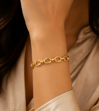 Golden Knot Chain Bracelet