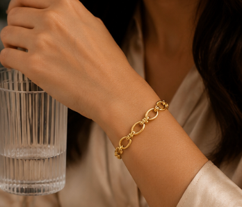 Golden Knot Chain Bracelet
