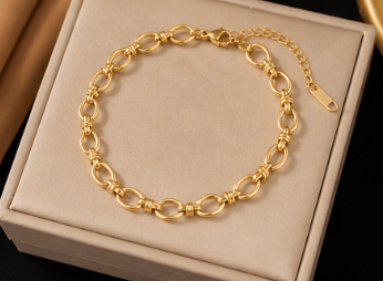 Golden Knot Chain Bracelet