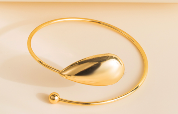 Gold Plated Teardrop Bracelet