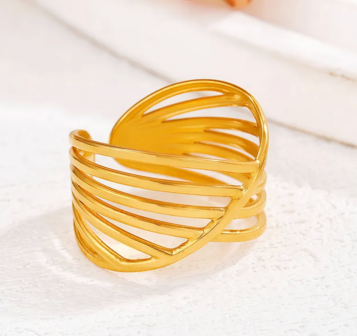 Interlaced Cuff Ring