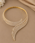 Flowing Arc Diamond Choker