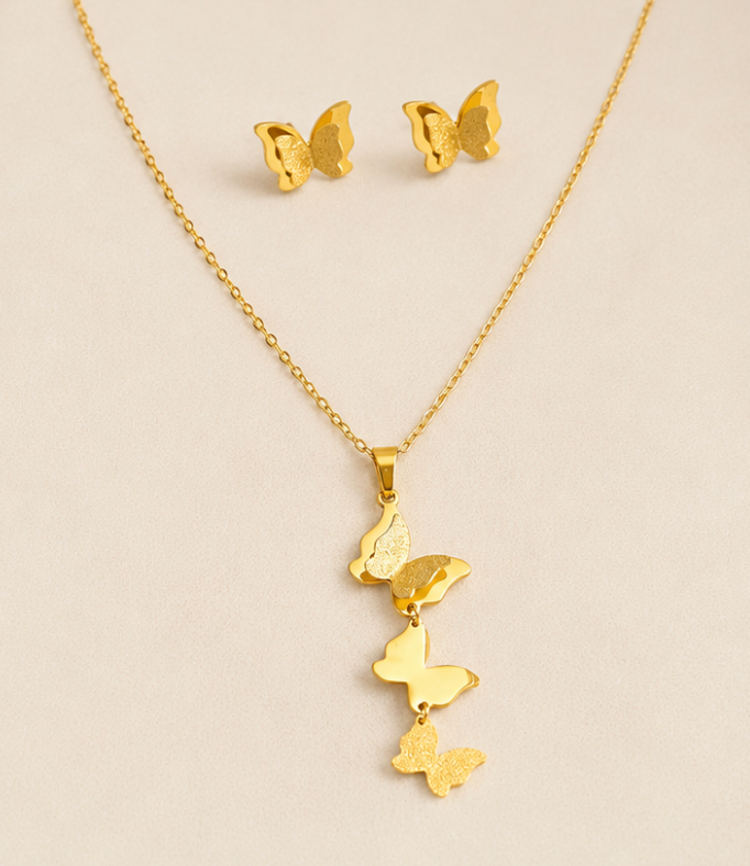 The Golden Papillon Cascade Set