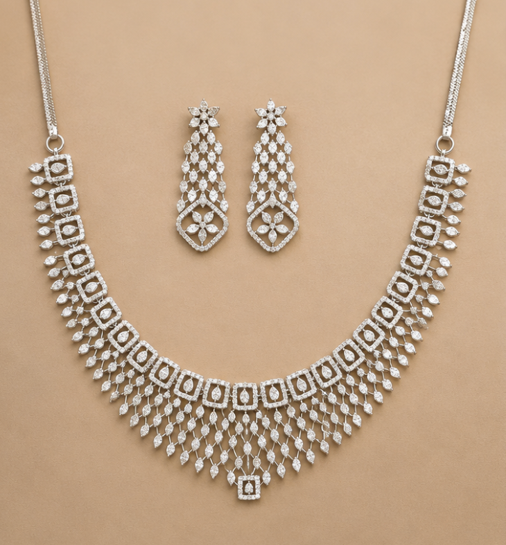 Aura Tiered Dangle Necklace