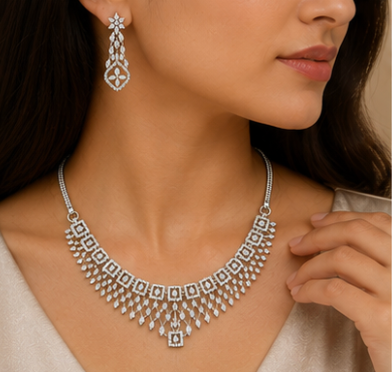 Aura Tiered Dangle Necklace