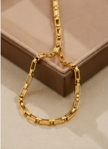 Sleek Rectangle Link Chain