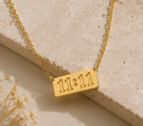 Gold Plated 11:11 Necklace