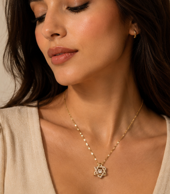 Interlocking Star Necklace