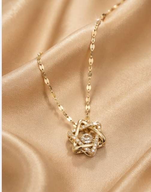 Interlocking Star Necklace