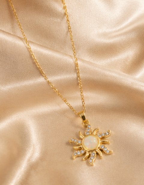 Sun and Opal Necklace