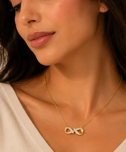 Infinity Zircon Necklace