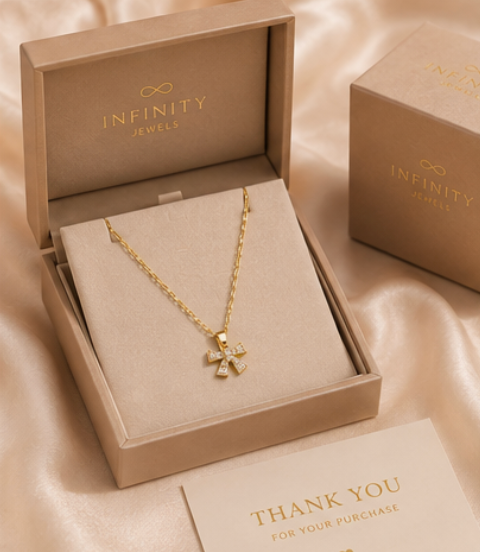 Zircon Bow Necklace