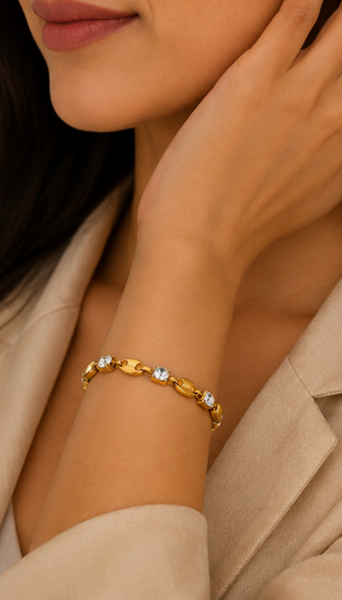 The Golden Coffee Bean Bracelet
