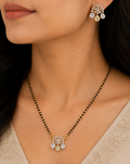 Triple Drop Floral Mangalsutra Set