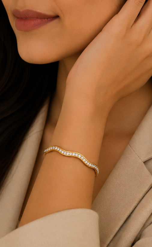 Crystal Current Bangle