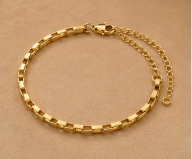 The Golden Box Chain Bracelet