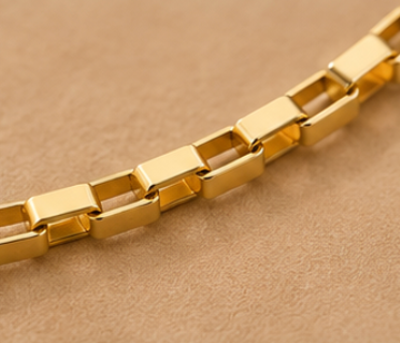The Golden Box Chain Bracelet