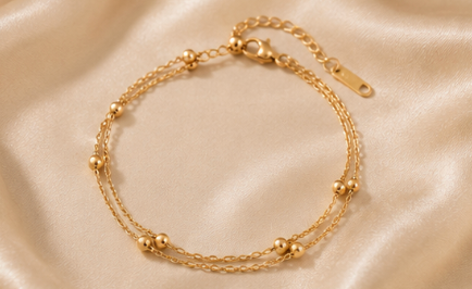 Double Layer Beads Bracelet