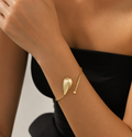 Gold Plated Teardrop Bracelet
